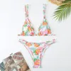 Dames badmode bikini's sexy zwempak vrouwelijk biquinis verbanden strandkleding kleuren bloemen print badpak bikini sets