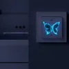 Blue Night Glow Butterfly Chambre salon Lumineux Night Glow Sticker Sticker Sticker Decoration Auto Adhesive Wall Sticker