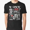T-shirts masculins Gothic Rockabilly Rock and Roll Creative Tshirt Cool Men Skull Dice Rockers Graphic Tshirts Fashion Hip-Hop Male Tops XS-4XL T240510