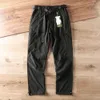 Outdoor windproof and waterproof spring and autumn men's thin soft shell pants straight tube casual pants multi bag cargo pants liu2023