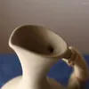 ウォーターボトル陶器コールドケトルジャグセラミックボトルカップセットドリンクウェアコーヒー木製ソーサーアフタヌーンティー
