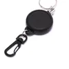 Keychains 1pc Pullable Pull Key Chain Reel ID Badge Black Carte Solder 60 cm Course