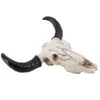 Longhorn Cow Skull Head Ornament стена висит животные скульптура дикая природа.