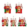 Resina 2023 DIY Ornamentos da família Pingente feliz decoração de árvore de Natal 1007