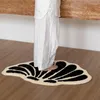 Tapijten ivoor shell shggy getuft tapijt chique zachte donzige vloer bed tapijten niet-slip absorberende badkamer mat bedding room decor