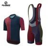 Поклонники Tops Tees ykyw Mens Bicycle Set Summer Professional Team Jersey Bib Shorts Set Fort Fit Fit Fit Fit Pitting Bicycle Maillot MTB Clothing Q240511
