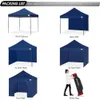 テントとシェルターAbccanopy Heavy-Duty Ez Pop-up Canopy Tent with Side Walls 10x10 Navy Blue Beach Pavilion Tentq240511