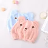 Towel Quick-dry Hair Kawaii Cartoon Rapid Drying Bath Hat Washable Bathroom Microfiber Absorbent Turban Head Wrap Bathing Tools