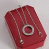 Collane di design di designer in collana di lusso in argento per donna fornitura di gioielli da regalo per la moda