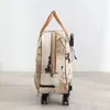 スーツケースPUレザー防水大容量女性ハンドヘルドダッフルバッグ旅行スーツケーストロリーユニセックスビジネストリップ