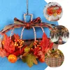装飾的な花2 PC花輪DIYプロジェクトクラフトメタルワイヤーフレーム感謝祭リングアイアンカボチャフローラルフォーム