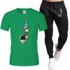 Męskie T-shirt Męskie Ustaw małżonki i fitness Pantging Pants Brand Nowy astronauta mundur na polu astronauty Q2405010