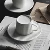 Fincan tabakları Japon Beyaz Kahve Kupa Cappuccin Süt Kahvaltı Kupası Seyahat Yeniden Kullanılabilir Küçük Çay Sakeri Tazzin Caffe İçecek Yazılımı