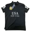 Golfkläder av hög kvalitet USA Polo Shirt 2024 Kort ärm Mens Summer Luxury Designer Los Angeles broderi överdimensionerad tshirt 240511