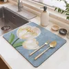Table Mats Kitchen Bar Dish Drying Mat Coffee Machine Absorbent Placemat Heat Resistant Pad Countertop Water Cup Drain