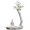 Tasses One Flower World Blanc de Chine Art Ceramic Crafts Zen décorations ornements