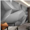 Fonds d'écran européens minimalistes 3D mur de fond gris tridimensionnel