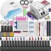 Kits d'art nail set ntill gel kit de vernis à ongles avec lampe UV Lampe à clous de manucure de manucure pour nail art acrylique kit de gel de vernis sn manucure outils t240510