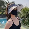 Berety ładowne wentylatory ochronne na czapkę na świeżym powietrzu Regulowane lato kobiet z wbudowanym USB do podróży