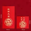 Enveloppe cadeau 10pcs Papier Dragon Année zodiaque Red Enveloppe Sport Spring Festival Rectangle créatif