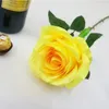 装飾的な花（色を混ぜることができます）5pcsシルクローズ人工ホームフェスティバルパーティー装飾ウェディングブライダルブーケ