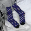 Мужские носки Royal Blue Fleur de Lis Sock Men Women Polyester Stockings Настраиваемая дизайн