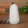 Jade handtag stycke män Hetian Jade White Jade Hand Play Piece Xinjiang get Fat White Jade With Skin Seed Raw Stone