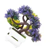 Decoratieve bloemen kunstmatige planten bonsai kleine boom pot home el tuin decoratie neppot ornamenten