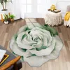 Teppich Teppich Bürostuhl Bodenmatte 3d Blumenform bedruckt weicher Computertisch Schlafzimmer Dekoration Wohnzimmer Teppiche