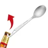 Łyżki tytanowe łyżka 2 w 1 design Pure Camping Spork Picnic Strewa stołowa plecakowe sztućce Długie uchwyt i dla dla