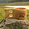 Mugs Portable Outdoor Natural Wooden Tea Coffee Cup Drinking Mug Cute Gift For Wood Lover Health Suitable Wine Milk Beer