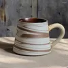 Cups Saucers Japanese Creative Mug Coffe Cup Aesthetic Fantaisie Couple Breakfast Art Ceramica Office Tazas Originales Coffee