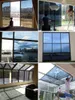 Autocollants de fenêtre 60 500 cm Silver Mirror Film Isolation UV Réflexion à sens intimité Décor de maison Building Building Glass Solar Tint Sticker