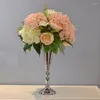 Bougends Vases en métal Gold / Silver Vase Vase Mariage Central Piete Centraire Route Road Flower Rack For Home Decoration IM878 /