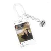 Frames Transparent Ferrule Stationery Card Protection Sleeve Keyring Acrylic Korean Bus Holder Dropship