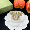 2023 Brand Fashion Crystal Couple Ring For Women's New Product Charm tussen goud vol met diamantringen hoogwaardige designer ring sieraden