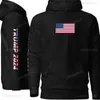 Heren Hoodies Sweatshirts Trump 2024 Unisex Hoodie Amerikaan Donald Trump Man Hoodie Winter Wear Winter Clothing Pro Republikeinse Stem Trump 2024 Vrouw Tops T240510