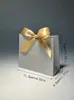 Gift Wrap Sparkling Candy Box Paper Christmas Gift Packaging med band som används för bröllopsrabatter och födelsedagsfestdekorationerq240511