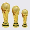 World Cup Golden Resin European Football Trophy Soccer Trophies Mascot Fan Gift Office Decoration
