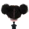Mannequin Heads Neverland 100% Human Hair Training Head Kit Baby 10 tum Model African Curling Style Professional Tool Q240510