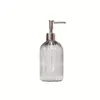 Liquid Soap Dispenser 1pc Light Luxury Hand Sanitizer Bottle 500ml Transparent Glass Household Home Press Shower Gel Set Decoration