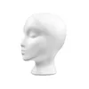 Mannequin Heads Foam wig head polystyrene foam manikin display female hair frame salon home Q240510