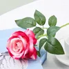 装飾的な花10ピースロードローズシングルリビングルームフラワーバレンタインデーブーケウェディングデコレーションシルク偽りの飾り