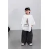 Trousers Boys Pants 2024 Korean Style Summer Fashion Thin Loose All Match Casual Solid Color Comfortable Children
