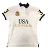 Golfkläder av hög kvalitet USA Polo Shirt 2024 Kort ärm Mens Summer Luxury Designer Los Angeles broderi överdimensionerad tshirt 240511