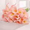 Fleurs décoratives 10pcs Fleur artificielle Fake Calla Calla Lily Lily Light Eco Friendly Floral Floral Plastic Portable Lifeke Like