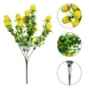 Fleurs décoratives 2 pcs Décoration de fruits plantes en plastique fruits créatifs ornements fausses décorations décortiquées de la maison Simulation des branches