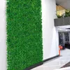 Flores decorativas 12 piezas de hierba Paneles de boj de boj de boj de setos Decoración verde Jardín al aire libre 60x40x4cm