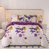 Conjuntos de cama 3pcs tampa de edredão floral botânica Conjunto de flores macias folhas de microfibra de colcha de dupla face Twin King Size Size