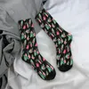 Calzini da uomo Flamingo Black Black Sock Men Women Polester Stockings Hip Hop personalizzabile